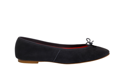 Capri Ballerina Suede Nero