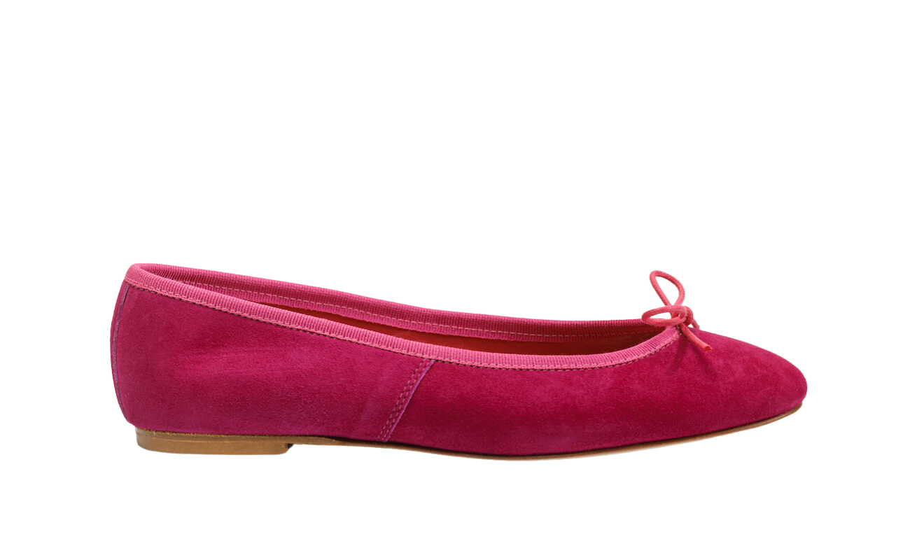 Capri Ballerina Suede Orchidea