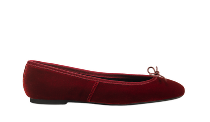 Velluto Capri Ballerina Bordeaux