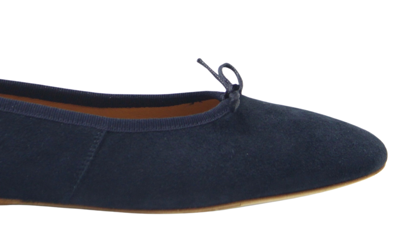 Volcano Ballerina Suede Navy Blu