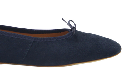 Volcano Ballerina Suede Navy Blu