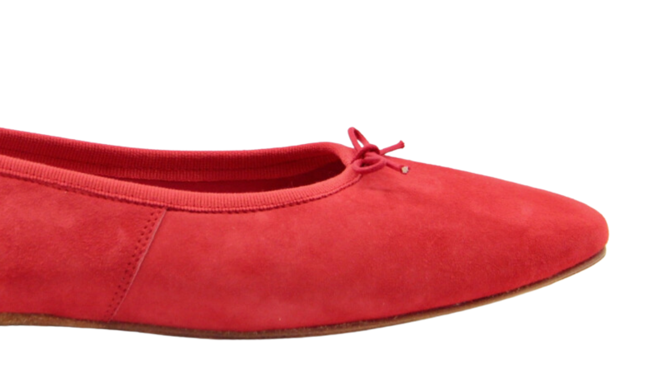 Volcano Ballerina Suede Rosso