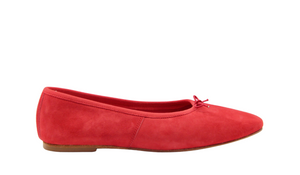 Volcano Ballerina Suede Rosso